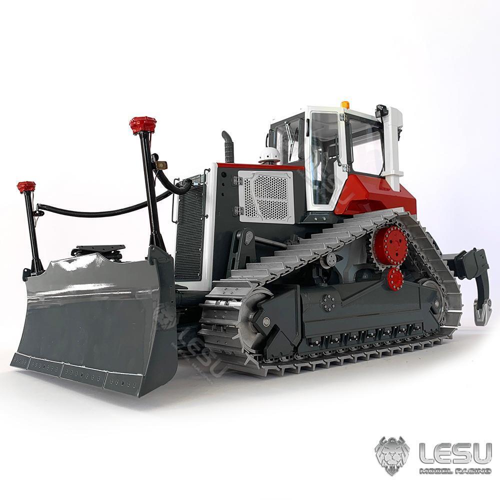 LESU 1/14 Aoue DT60 RC Hydraulic Bulldozer Remote Control Crawler Dozer Assembled Painted Almost RTR Ready to Run Metal Tracks