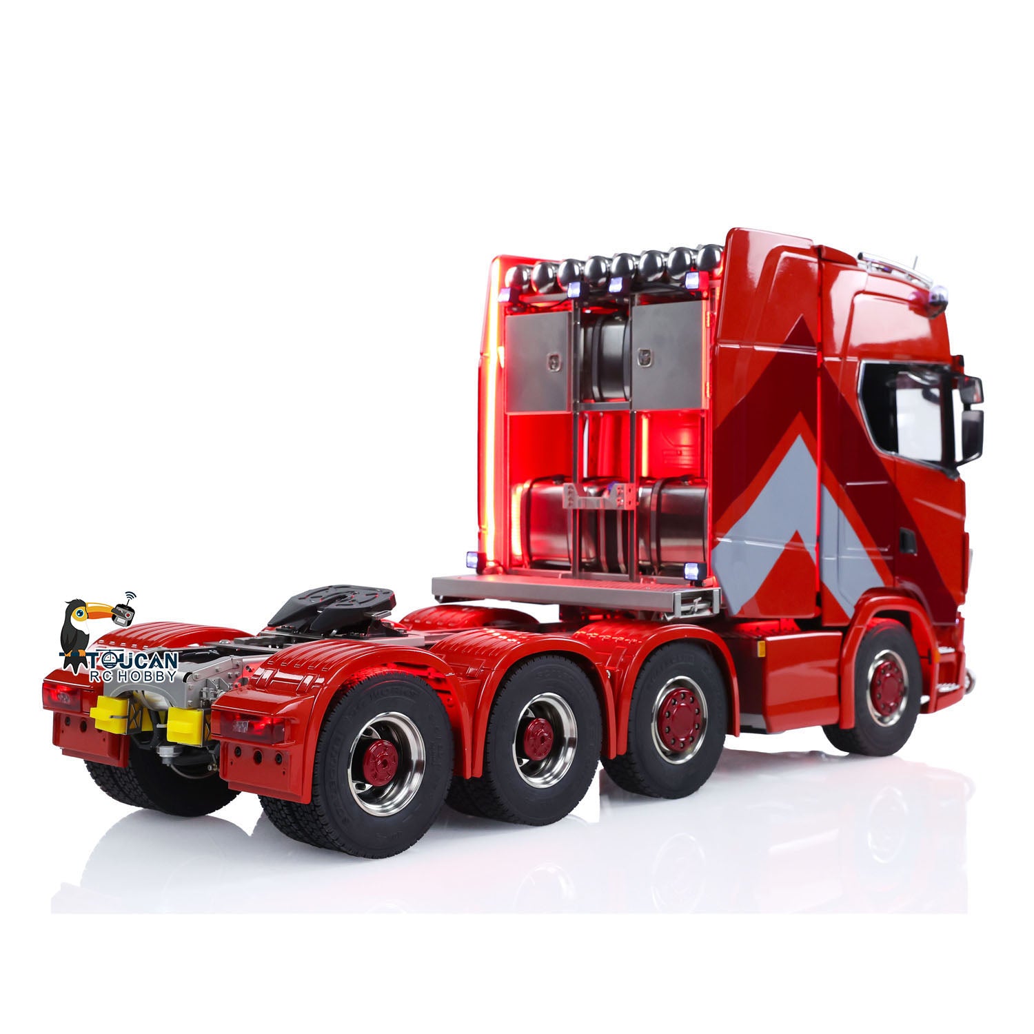 ScaleClub 770S 1/14 RC 8x8 Metal Chassis Tractor Truck rear detail