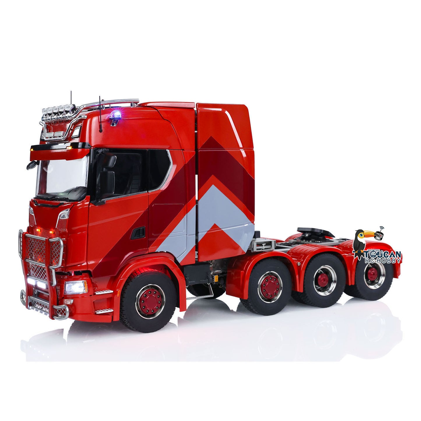 ScaleClub 770S 1/14 RC 8x8 Metal Chassis Tractor Truck side view