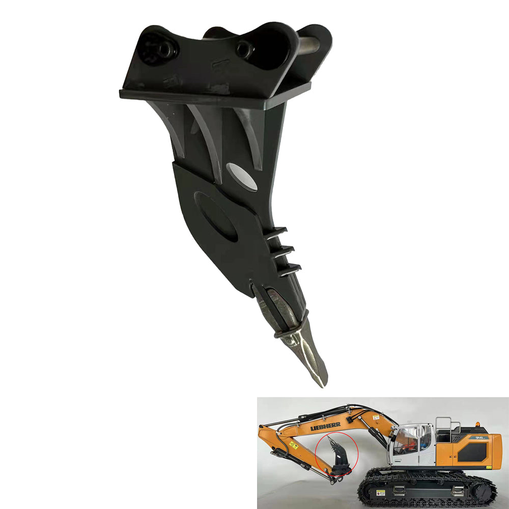 XDRC 1:14 Hydraulic RC Excavator 945 Digger 5CH Valve PL18EV Radio 800*265*240mm Metal Claw Sieve Bucket Curved Ripper Fork DIY
