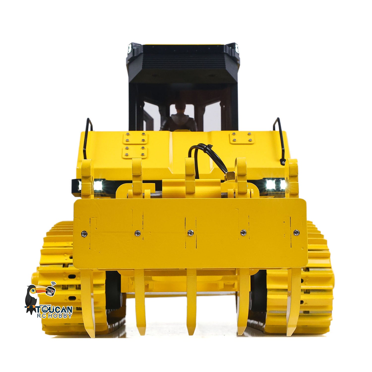 TOUCAN 1/12 RC Hydraulic Bulldozer D155AX Rear Plow 5-Shanks Plow Configuration View