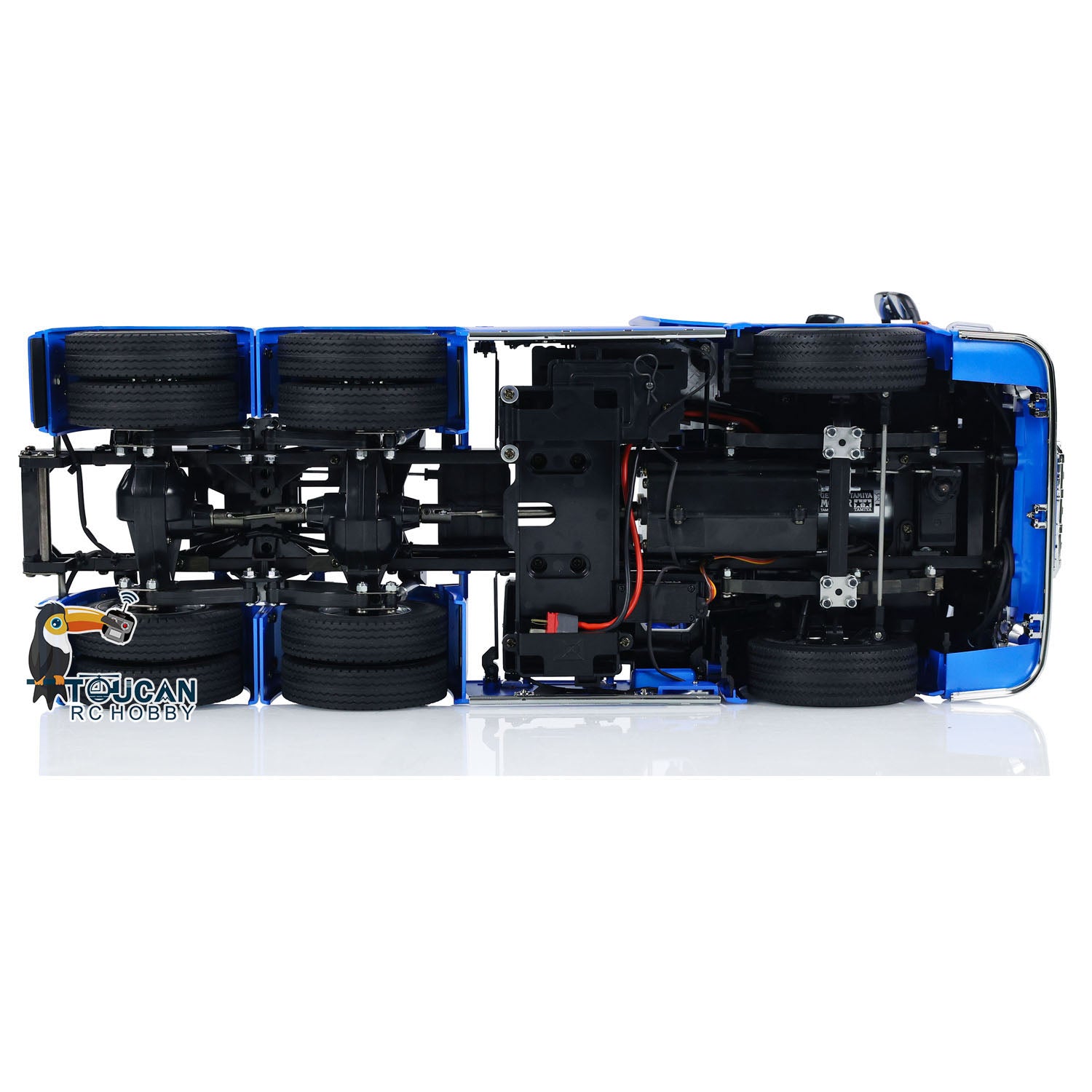 TOUCAN 56368 770S 1/14 6x4 RC Tractor Truck chassis and drivetrain detail