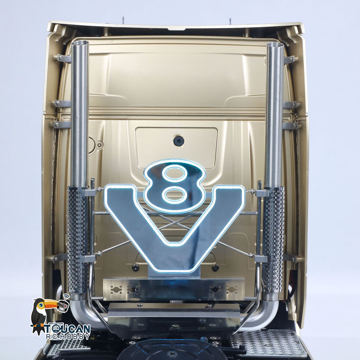 TOUCAN 56379 1/14 4x2 RC Tractor Truck blue V8 exhaust light detail