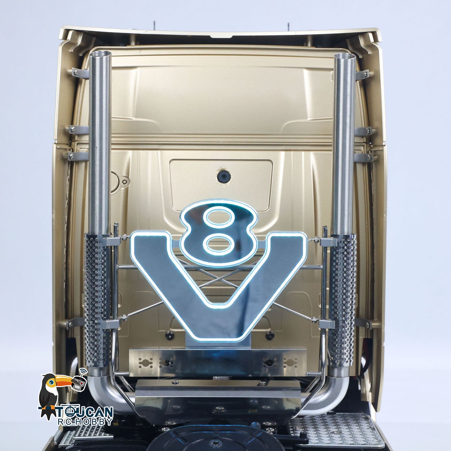TOUCAN 56379 1/14 4x2 RC Tractor Truck blue V8 exhaust light detail