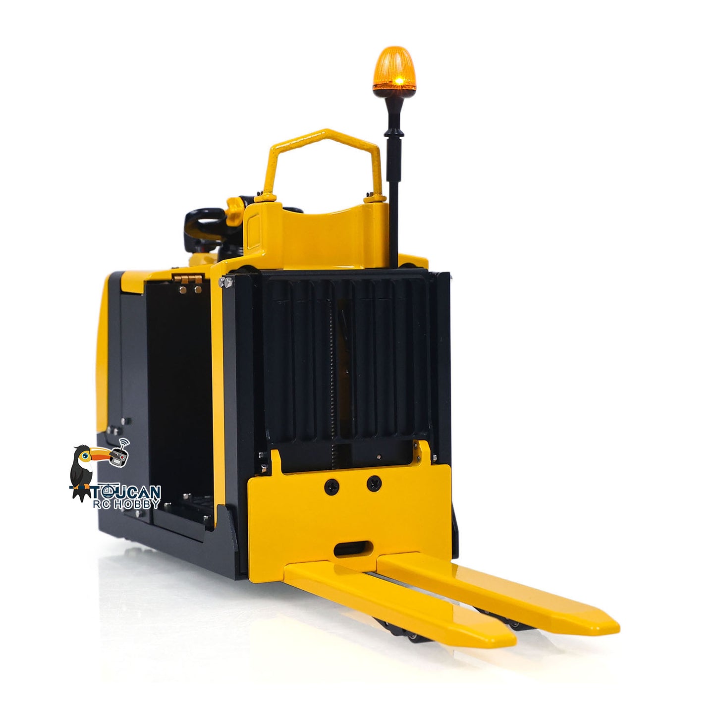 TOUCAN 1/14 Metal RC Electric Forklift MO55 Low Level Order Picker Narrow Fork Front View RTR