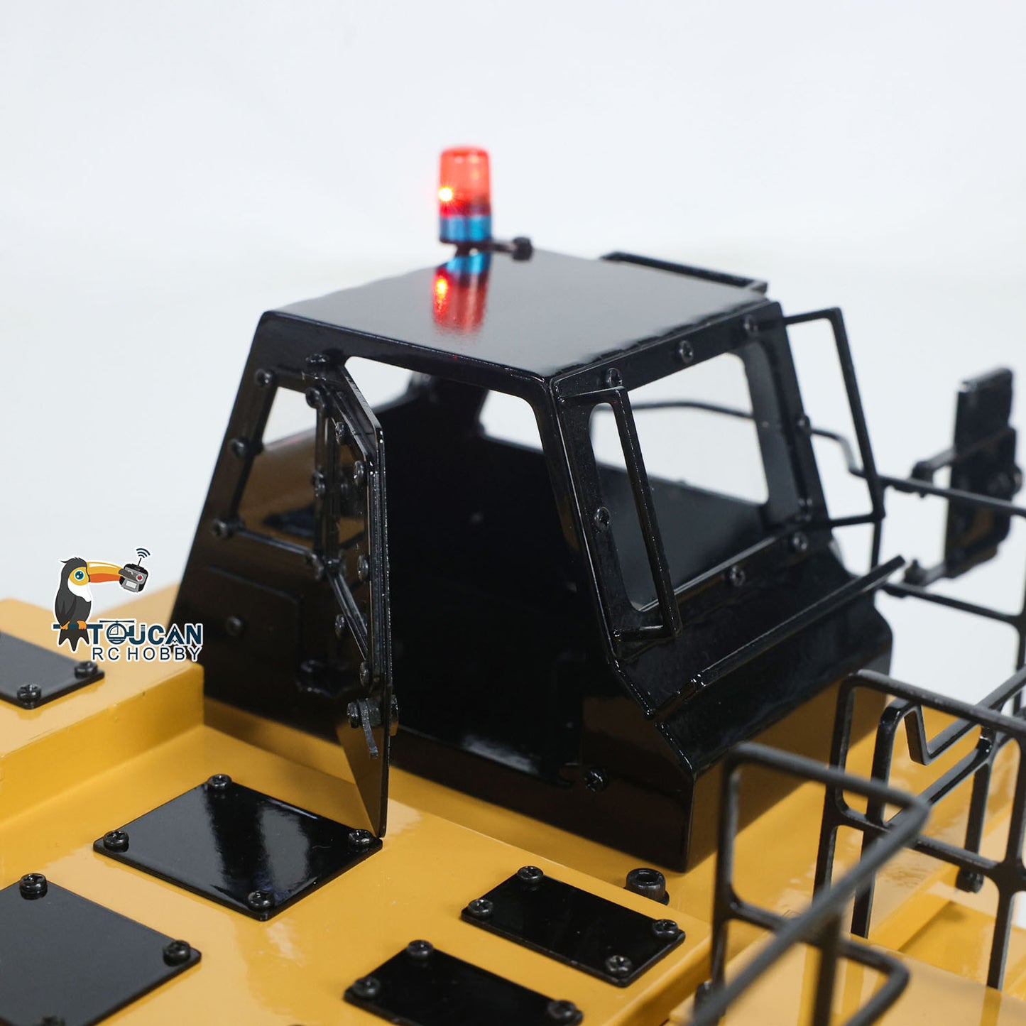 TOUCAN 1/20 RC Hydraulic Gooseneck Mining Trailer C739D Cab Interior and Operator Station