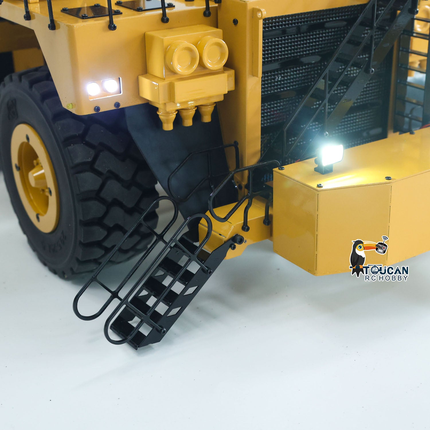 TOUCAN 1/20 RC Gooseneck Mining Trailer C739D Light System Front Rear Lighting Setup