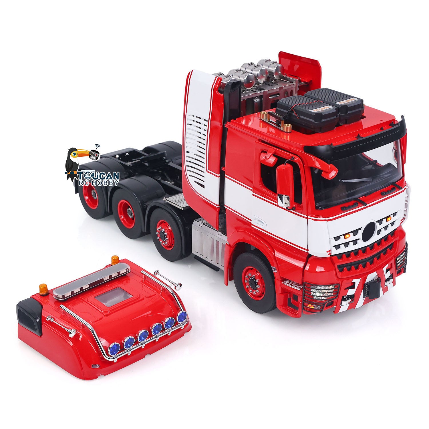 Heavy Duty RC Semi Truck 1/14 Scale with Full Metal Chassis and Suspension