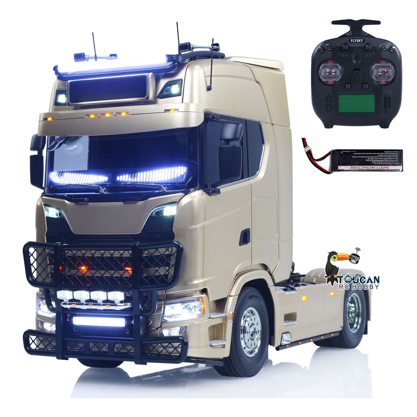 TOUCAN 56379 1/14 4x2 RC Tractor Truck ready-to-run set with ST8 controller and battery