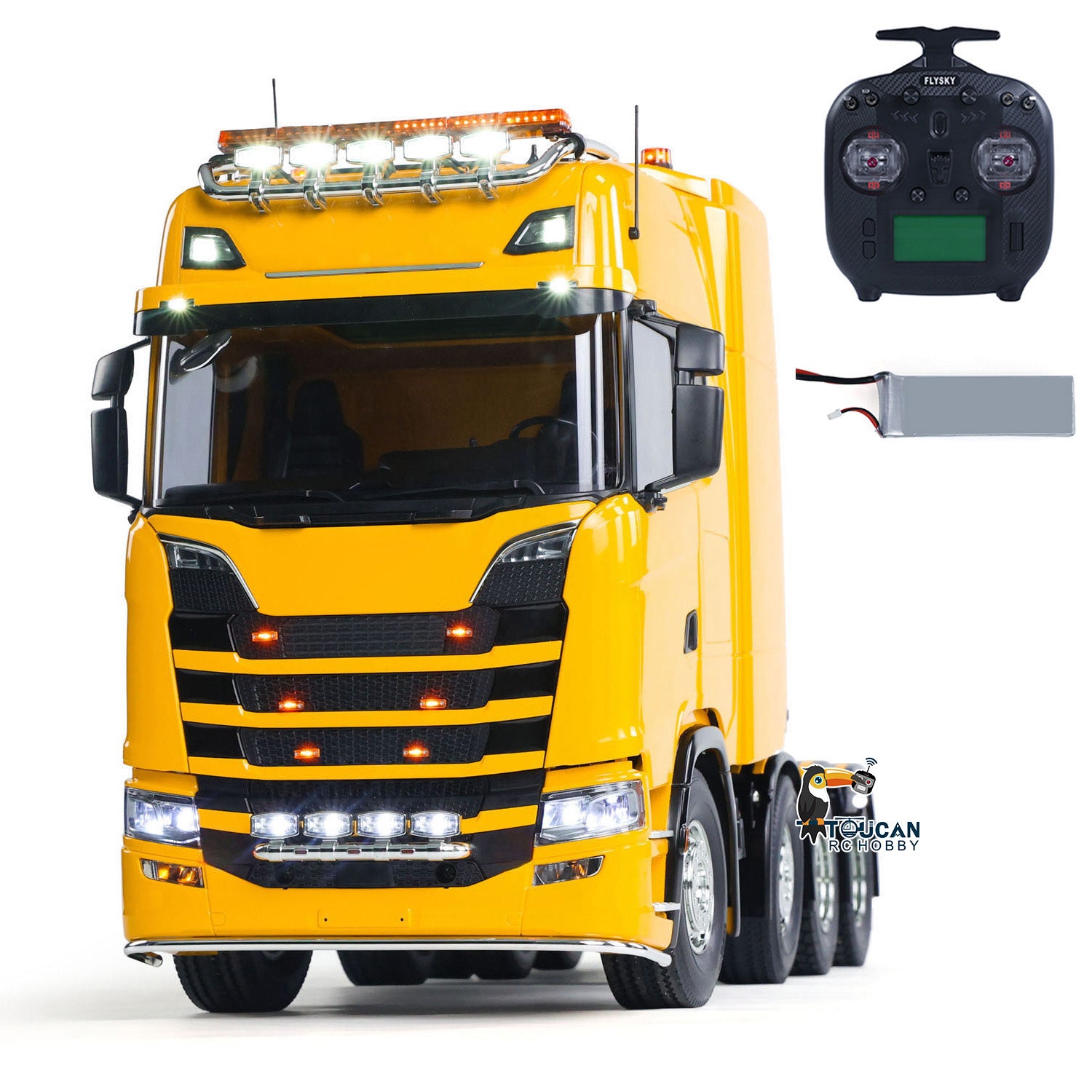 TOUCAN 56371 770S 1/14 8x4 RC Tractor Truck RTR package with radio controller and battery