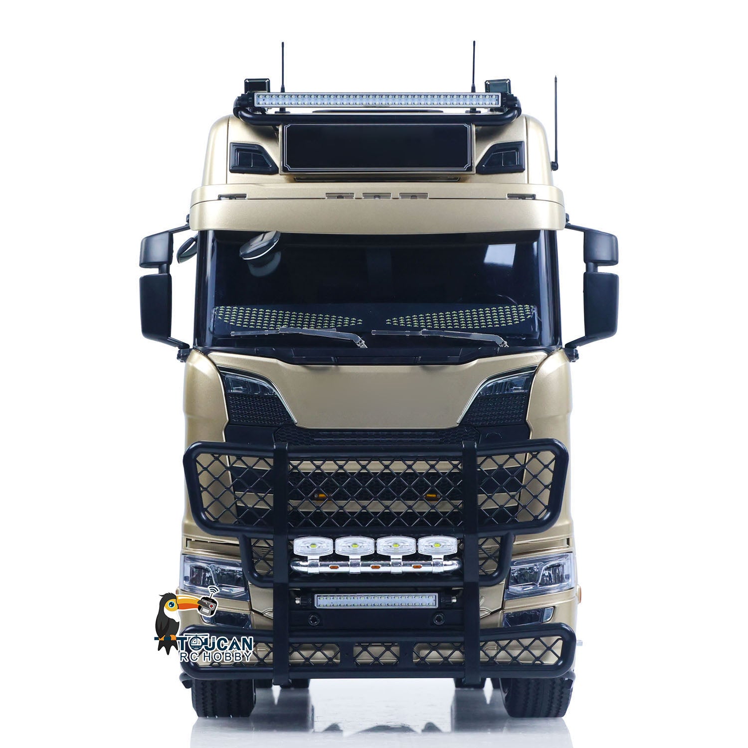 TOUCAN 56379 1/14 4x2 RC Tractor Truck front view with detailed cab and grille