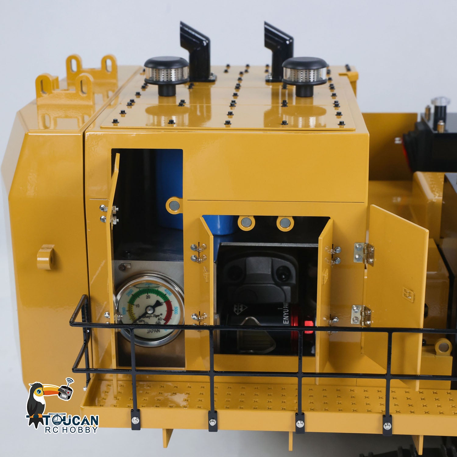 TOUCAN 6015B 1/14 Metal RC Hydraulic Excavator internal motor detail
