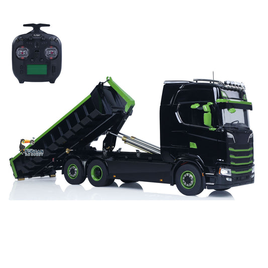 TOUCAN 770S 1/14 Metal RC Hydraulic 6x6 Roll-On Roll-Off Dumper complete package with ST8 radio controller