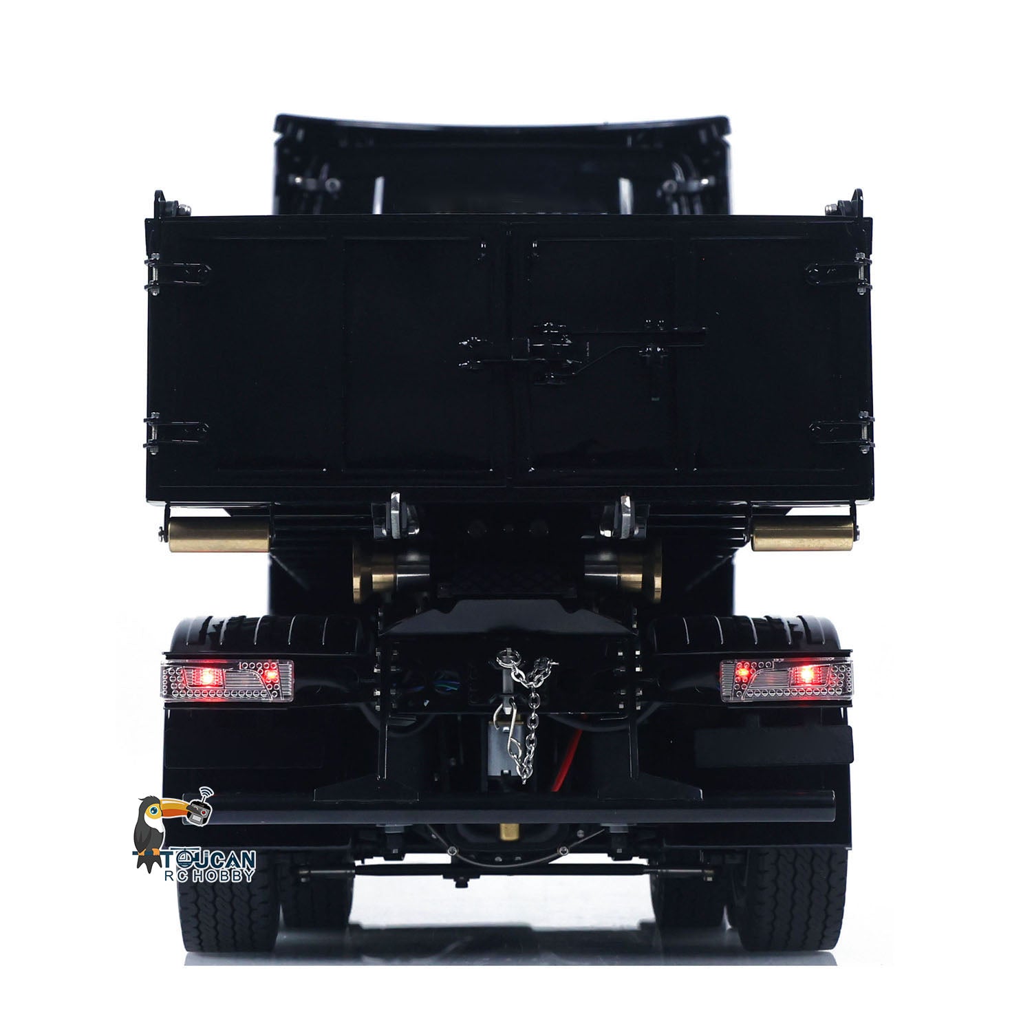 TOUCAN 770S 1/14 Metal RC Hydraulic 6x6 Roll-On Roll-Off Dumper rear detail