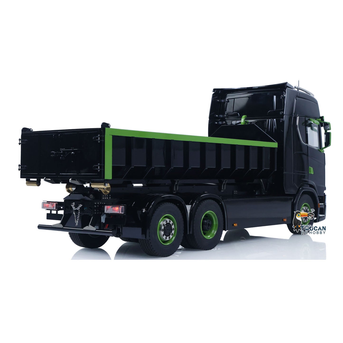TOUCAN 770S 1/14 Metal RC Hydraulic 6x6 Roll-On Roll-Off Dumper side detail