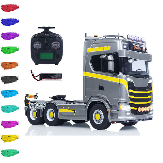 TOUCAN 770S 1/14 RC 6x6 Metal Chassis Tractor Truck complete package with ST8 radio controller and battery