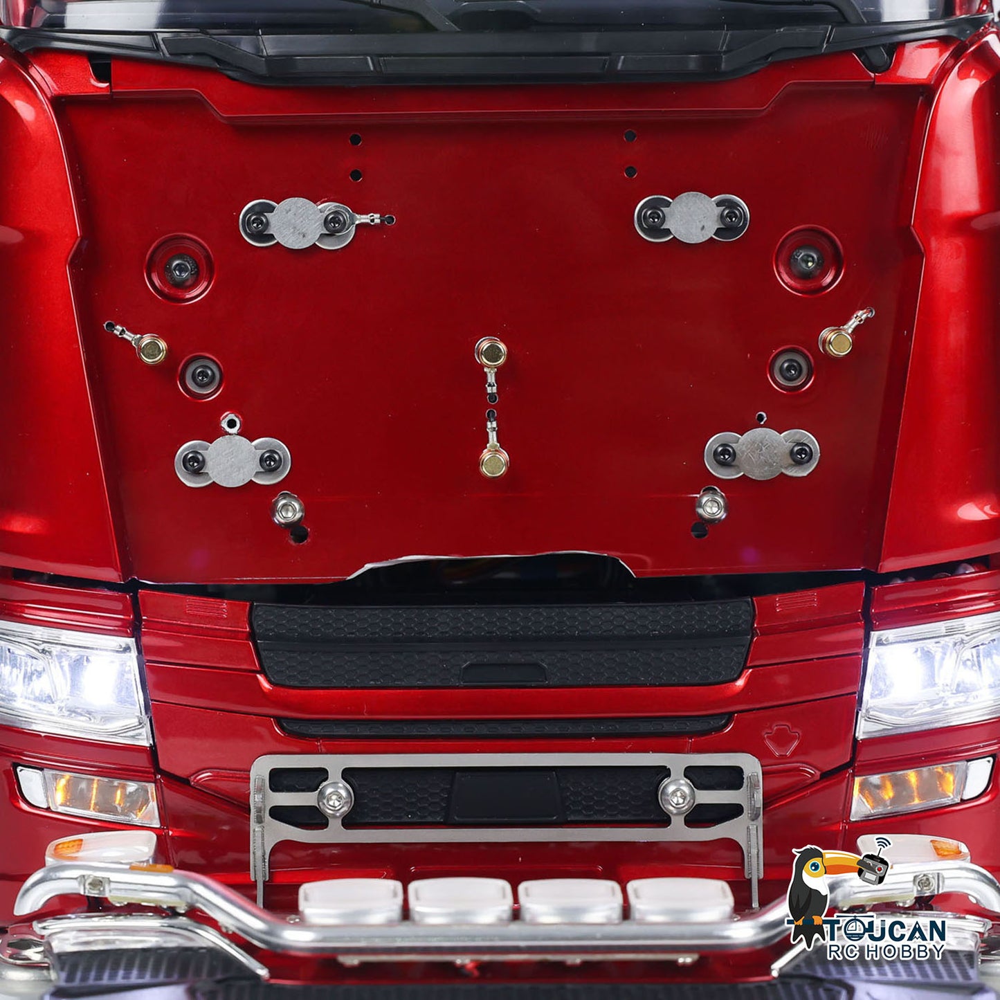 TOUCAN 770S 1/14 RC 6x6 Metal Chassis Tractor Truck magnetic cab mount detail