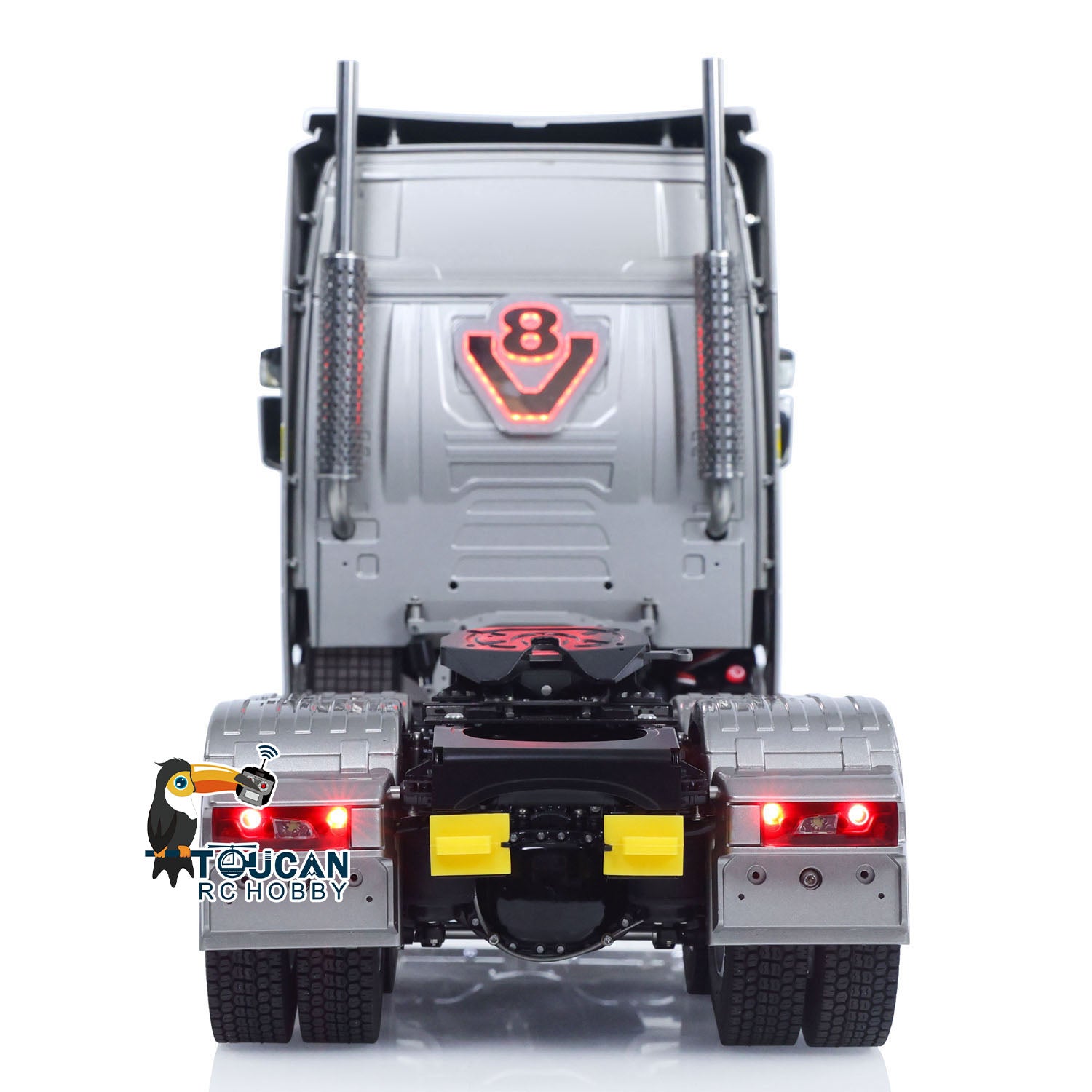 TOUCAN 770S 1/14 RC 6x6 Metal Chassis Tractor Truck rear detail