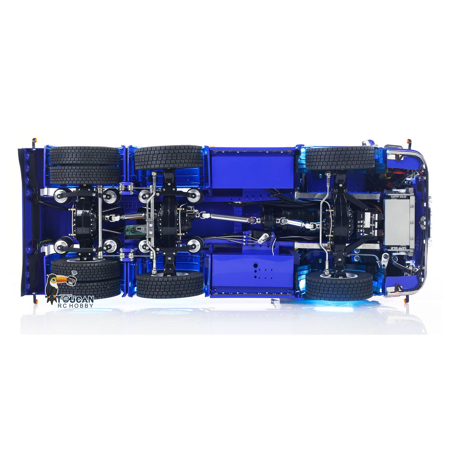 TOUCAN 770S 1/14 RC tractor truck metal chassis structure detail