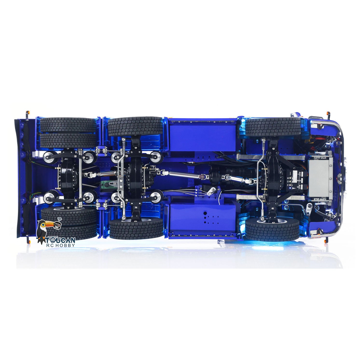 TOUCAN 770S 1/14 RC tractor truck metal chassis structure detail