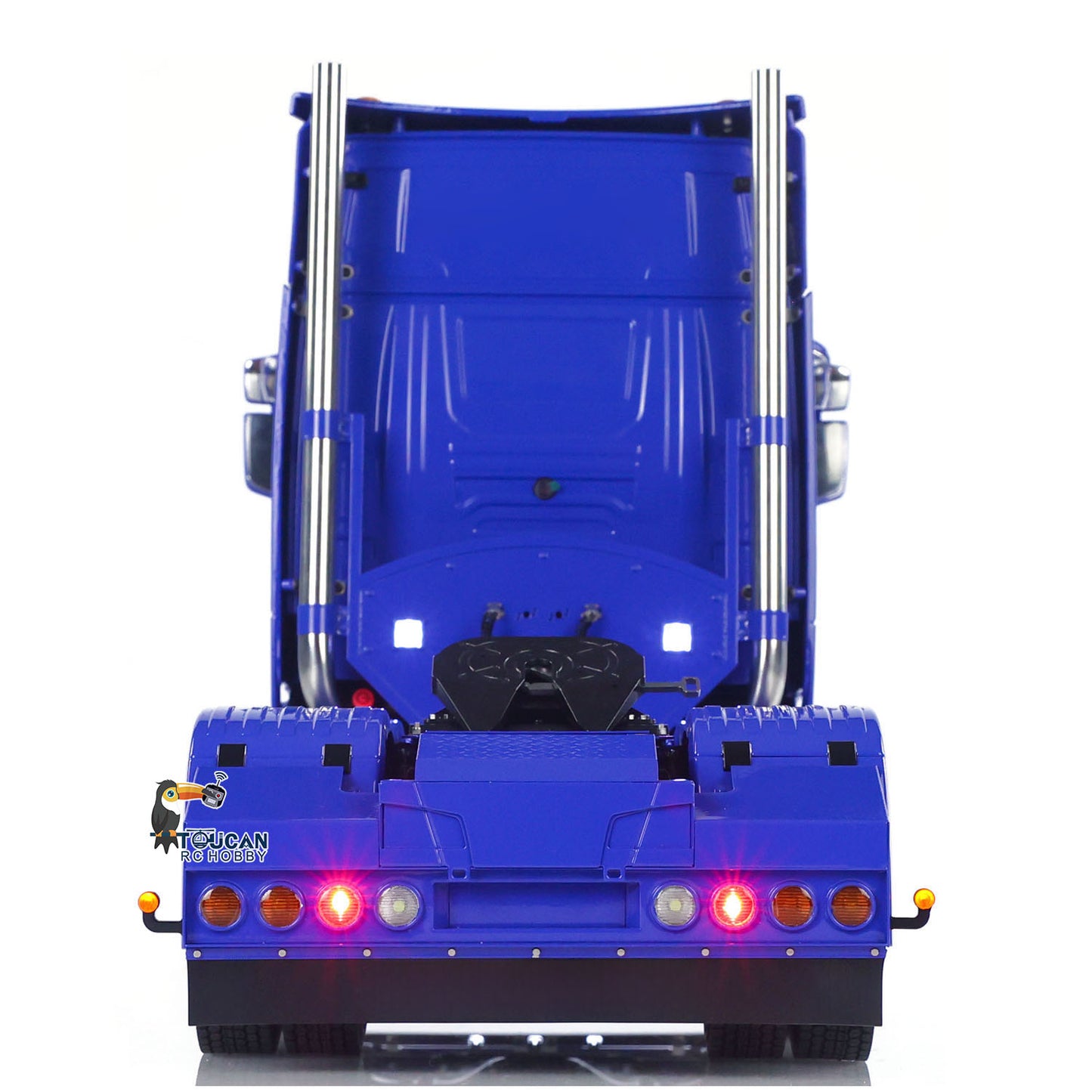 TOUCAN 770S 1/14 RC tractor truck rear view with lighting system detail