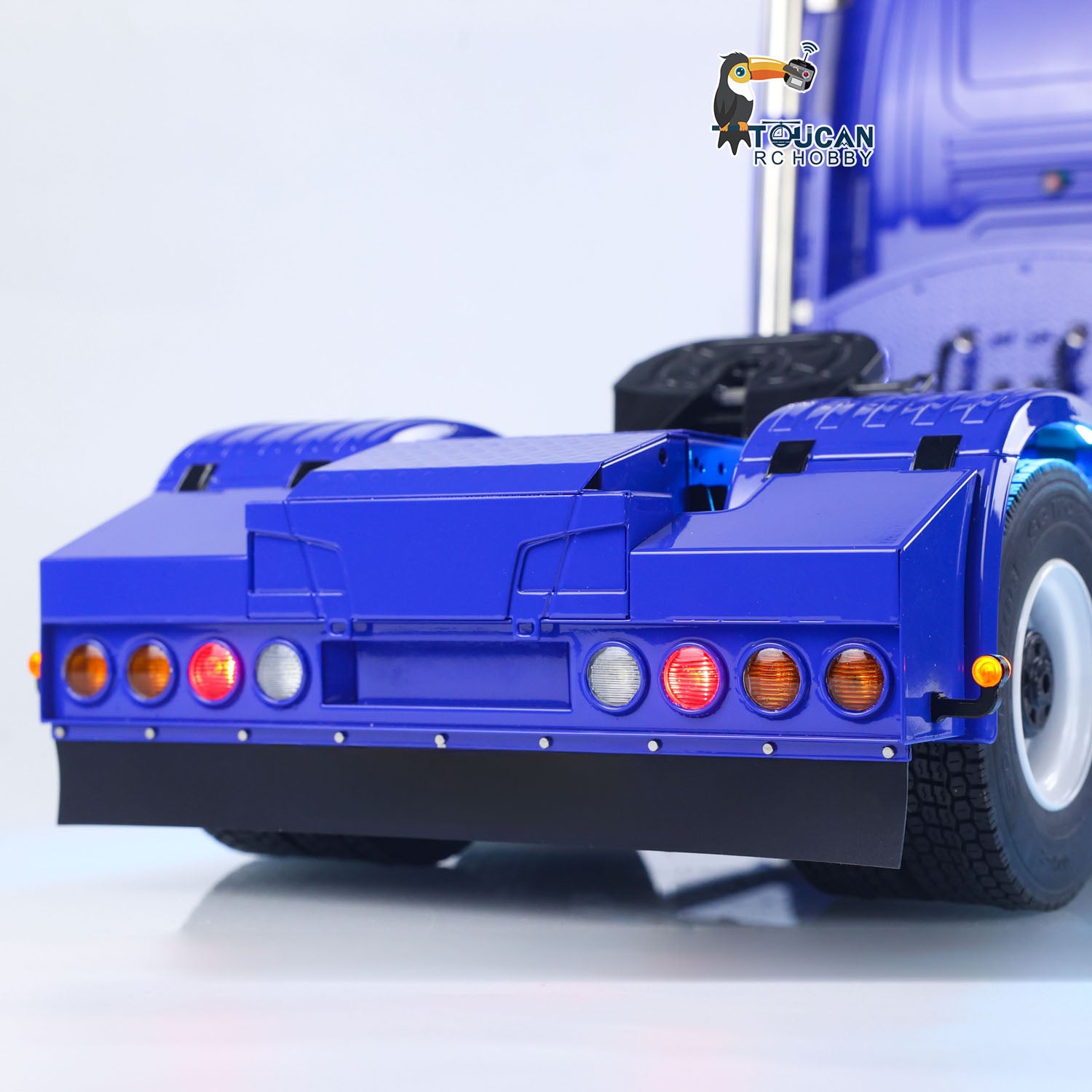 TOUCAN 770S 1/14 RC tractor truck rear tail light detail with LED system