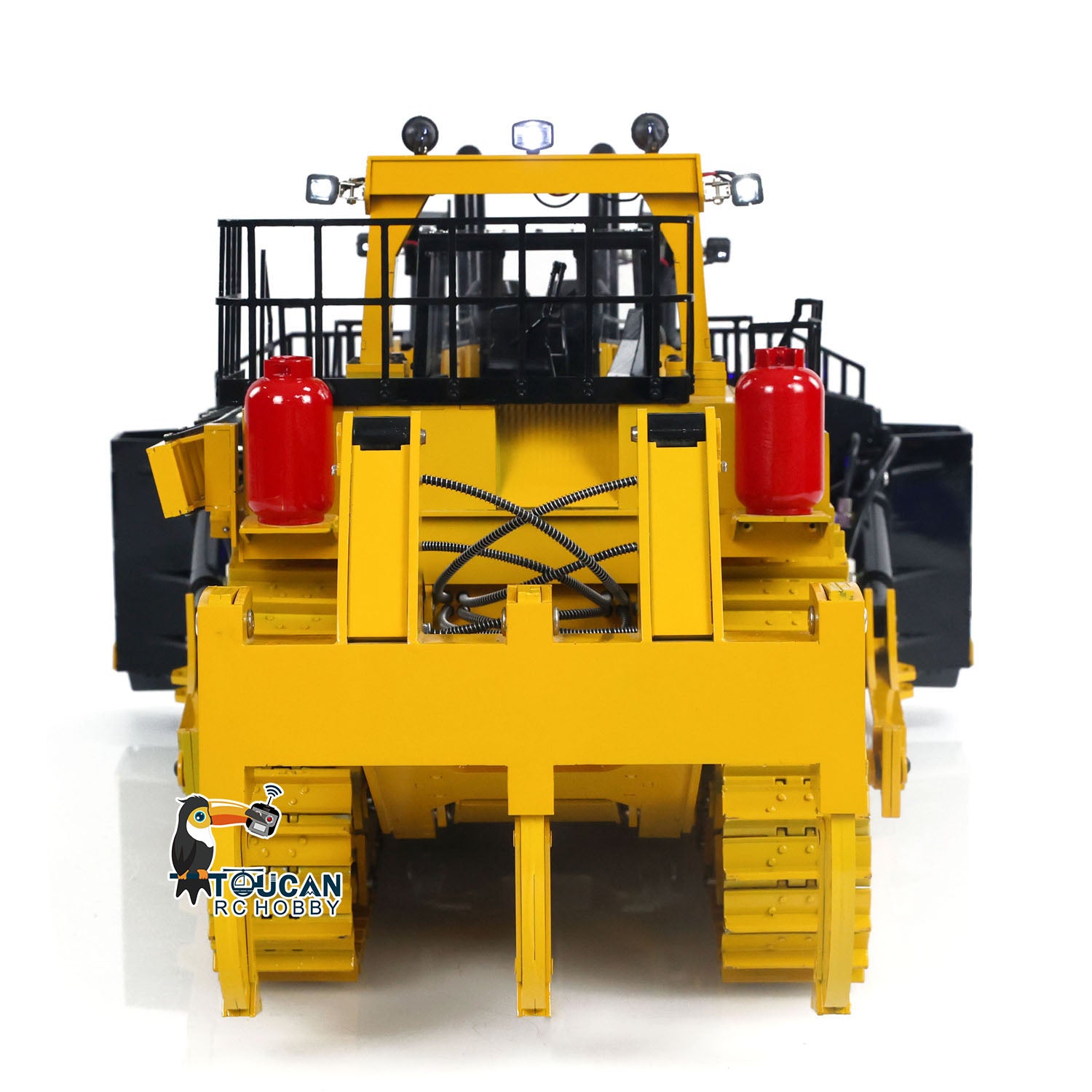 TOUCAN D11T 1/14 Metal Hydraulic RC Bulldozer three rear plows for multi-function operation