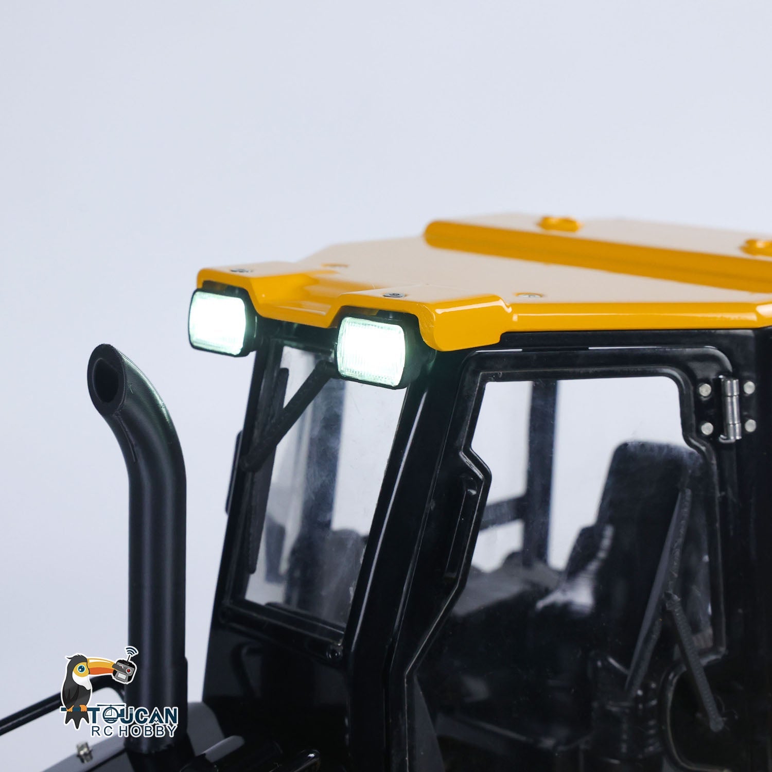 TOUCAN D3 1/12 Metal RC Hydraulic Bulldozer LED light system detail