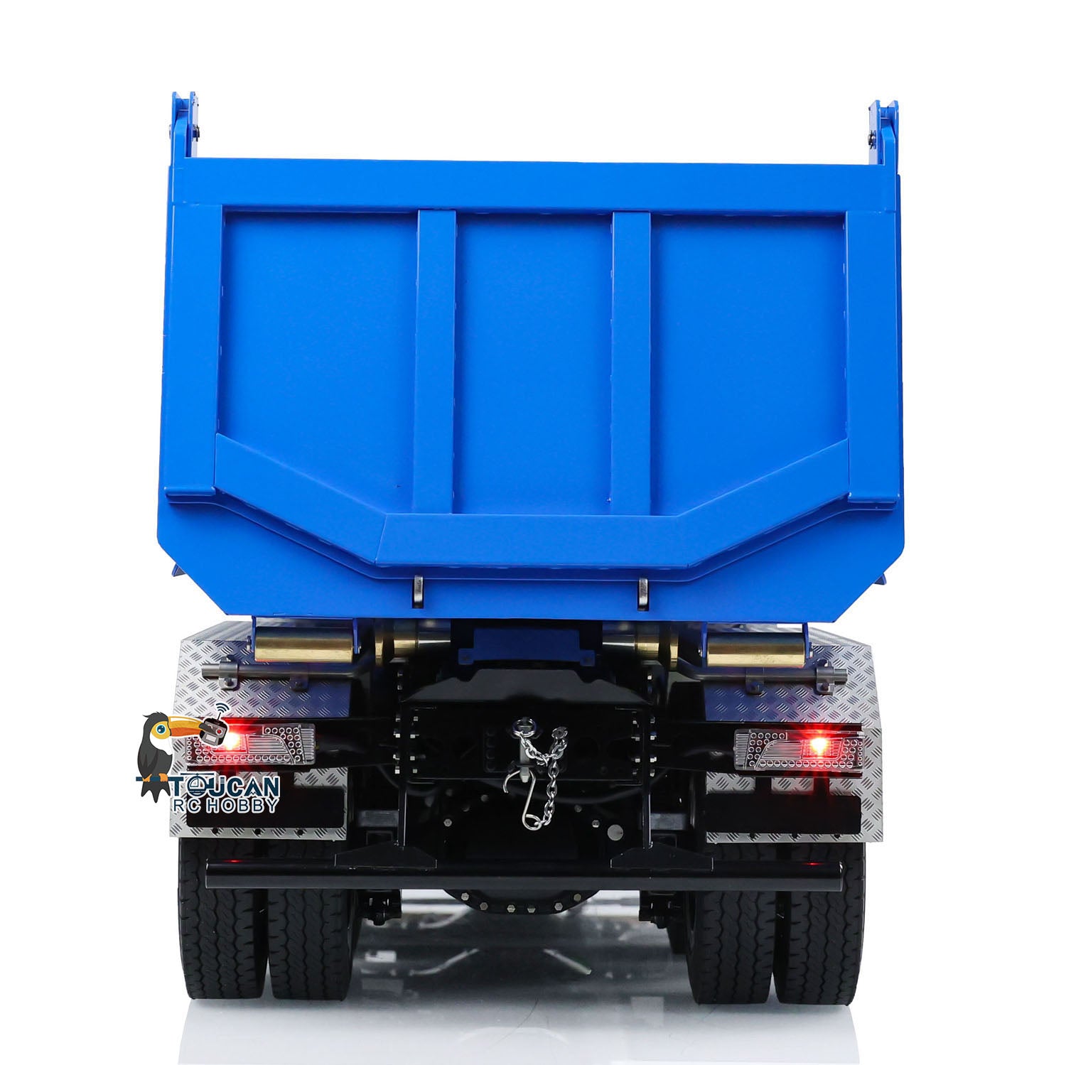 TOUCAN G88 1/14 8x8 Metal Hydraulic RC Full Tipper Dump Truck rear view