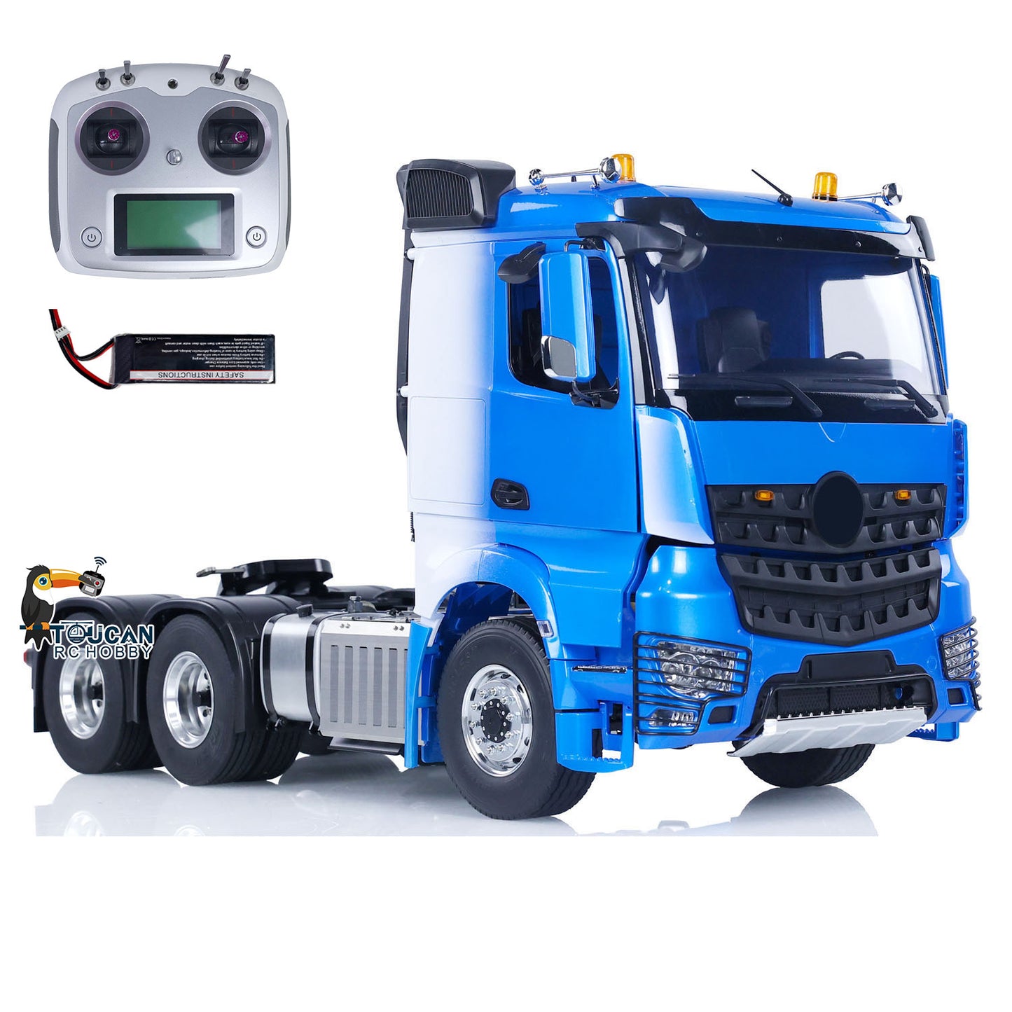 TOUCAN 1/14 6x6 Metal RC Tractor Truck complete RTR package with radio controller and battery