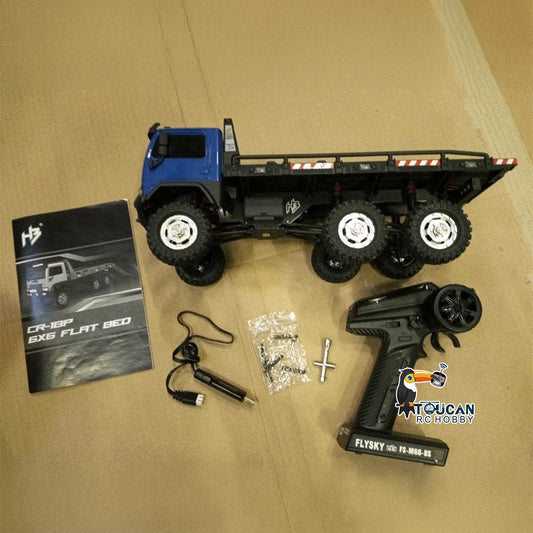 Second Hand Fast Shipping CR18P Flatbed Truck 6x6 RTR RC Rock Crawler 1/18 Off-Road Truck 2-Speed Lights