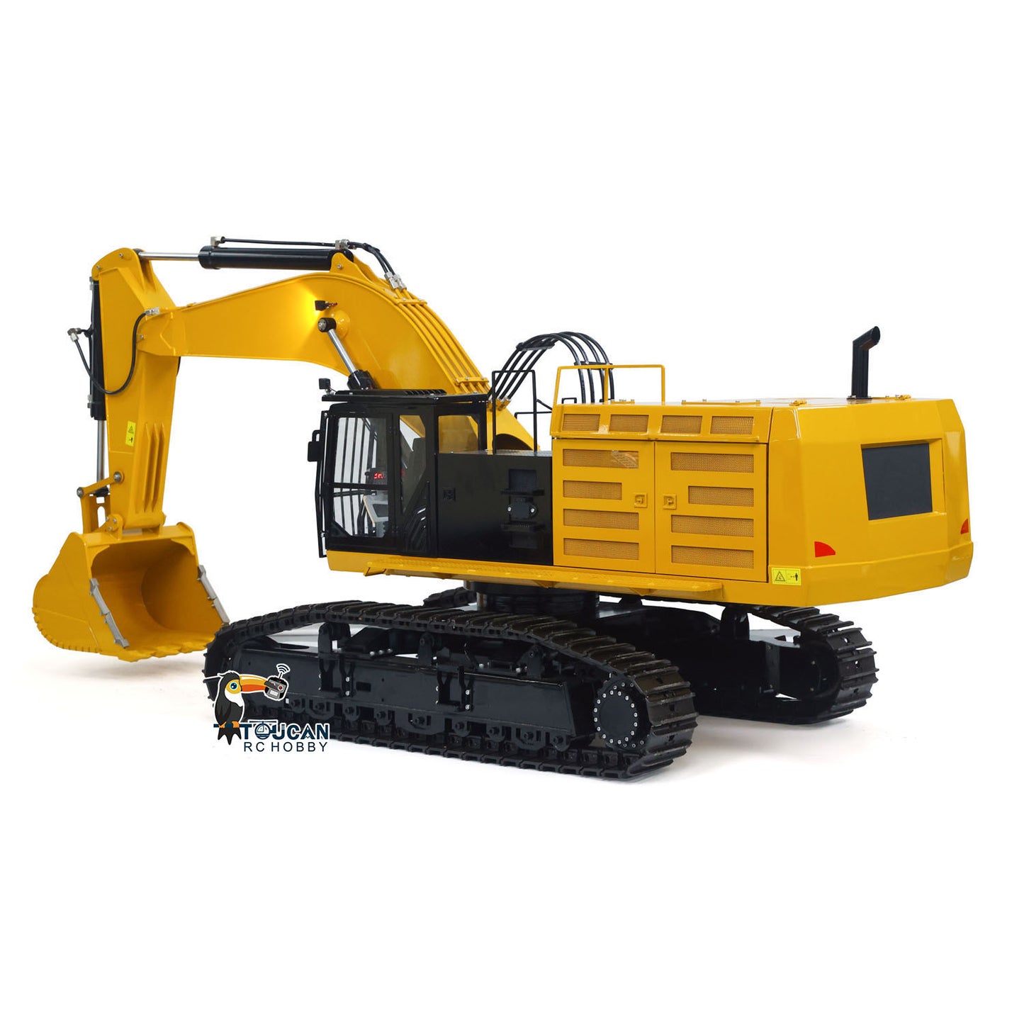 TYMX 390F 1/8 Metal Hydraulic RC Excavator Heavy Duty Construction Vehicle side view
