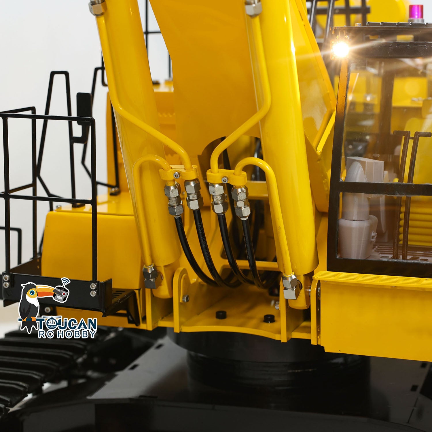 TYMX PC1250 1/8 Metal RC Hydraulic Excavator Digger oil pipe detail