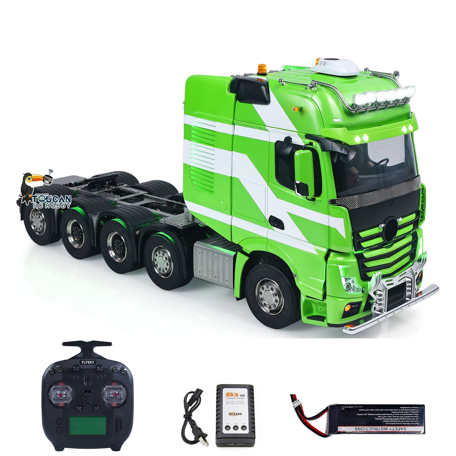Premium 1/14 RC 10x10 Metal Tractor Truck Scale Model