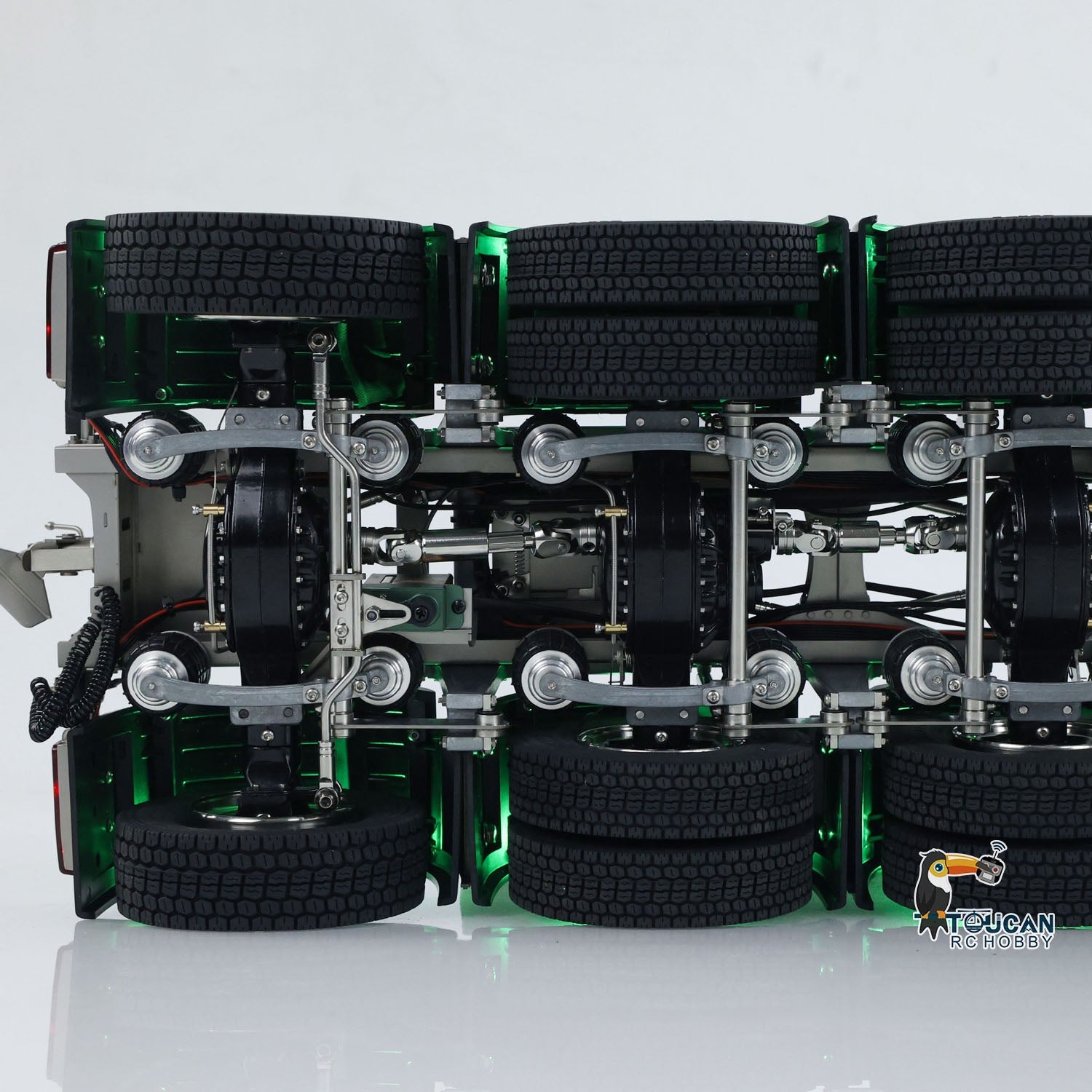 1/14 Unitru-02 RC Tractor Truck 12 Airbag Rear Suspension Heavy Load Chassis System