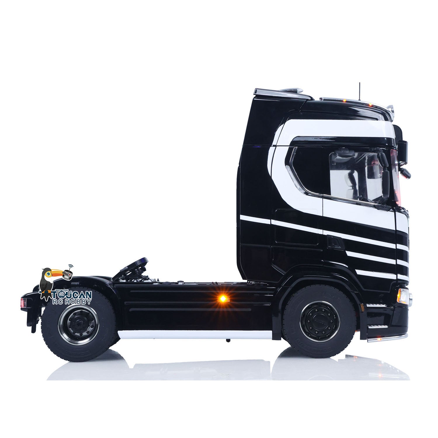 Unitru 05 rc tractor truck side profile 1/14 scale model