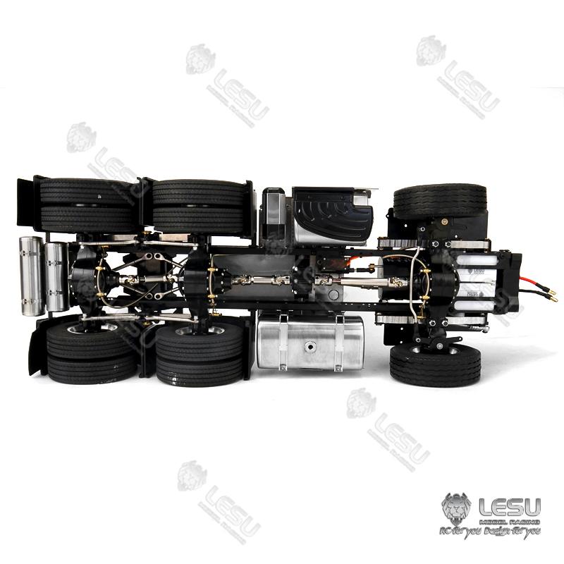 1/14 LESU 6*6 Metal 3 Speed 851 3363 RC Tractor Truck Radio Controlled Assembled Chassis Motor Servo DIY Cars Model